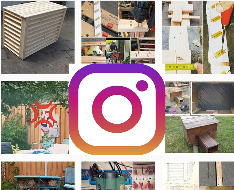 Nieuw instagram account voor houtbewerkingsprojecten